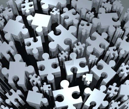 Photo for NIce image of imaginative puzzle pieces - Royalty Free Image