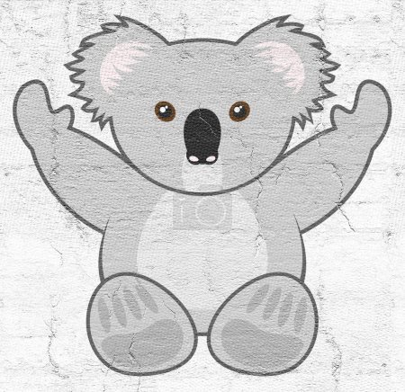 Téléchargez les photos : Belle image de Happy koala - en image libre de droit