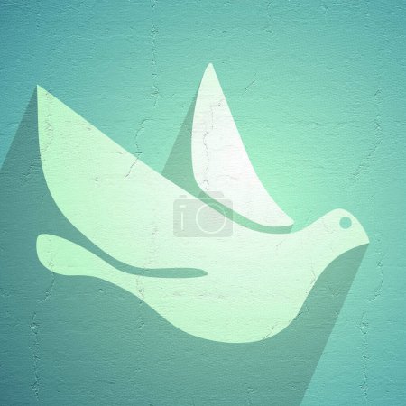 Foto de Bonita imagen de paloma de la paz imaginativa - Imagen libre de derechos