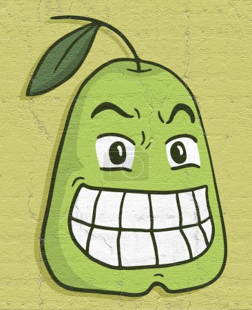 Nice image of smile pear