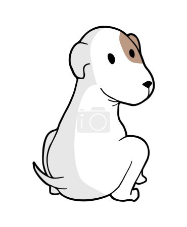 Téléchargez les illustrations : Conception créative de l'illustration adorable chien - en licence libre de droit