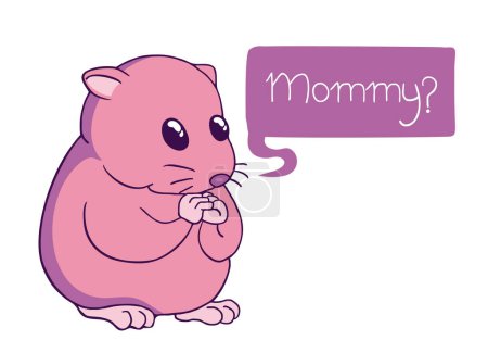 Téléchargez les illustrations : Conception créative d'illustration de hamster adorable - en licence libre de droit