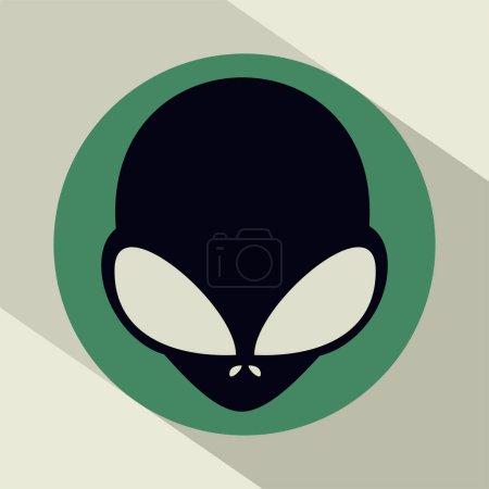 Illustration for Creative design of alien sign - Royalty Free Image