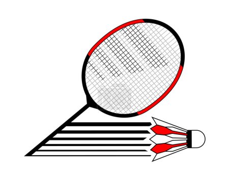 Illustration for Creative design of Badminton sport symbol - Royalty Free Image