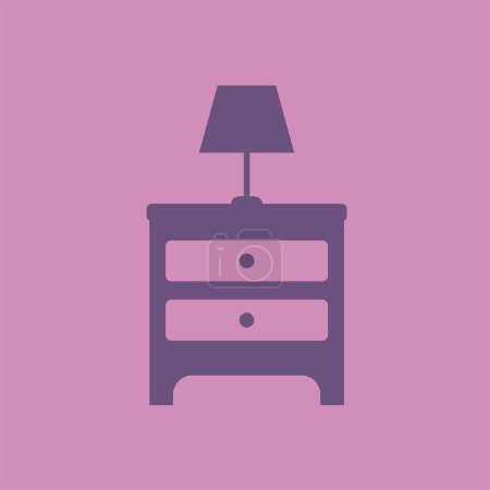 Illustration for Creative design of bedside icon - Royalty Free Image