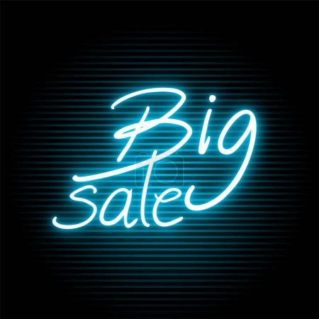 Illustration for Creative design of Big sale message - Royalty Free Image