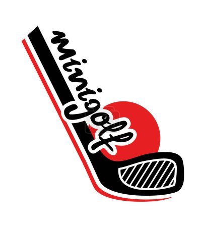 Illustration for Creative design of Minigolf sport icon - Royalty Free Image