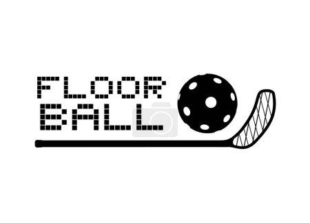 Illustration for Creative design of Floorball sport design - Royalty Free Image