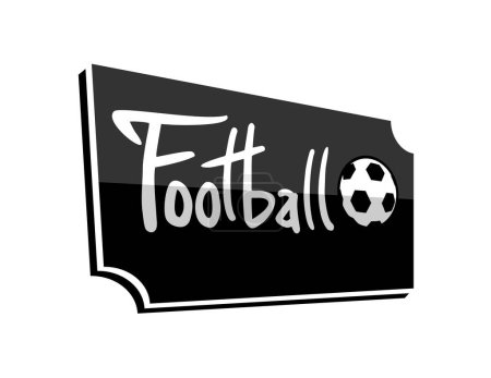 Illustration for Creative design of football symbol design - Royalty Free Image