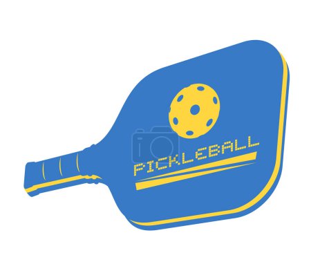 Illustration for Creative design of pickleball icon design - Royalty Free Image
