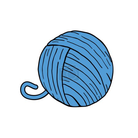 Ilustración de Diseño creativo de bola de lana - Imagen libre de derechos