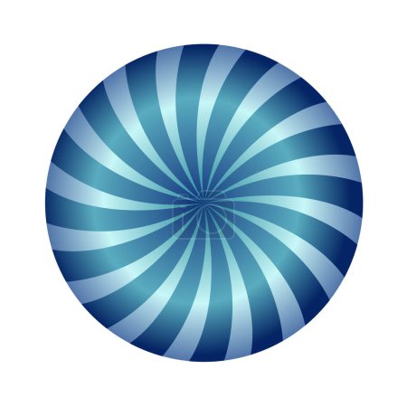 Illustration for Creative design of circular blue candy - Royalty Free Image