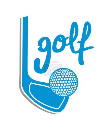 Téléchargez les illustrations : Design créatif de Golf icône du sport - en licence libre de droit