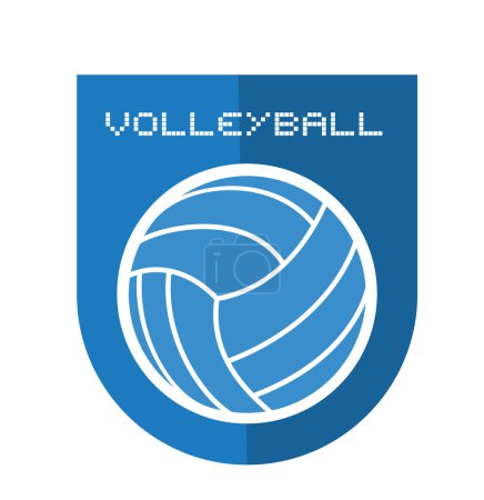Ilustración de Diseño creativo del símbolo de voleibol - Imagen libre de derechos