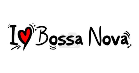 Illustration for Bossa Nova music style - Royalty Free Image