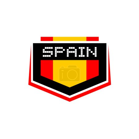Illustration for Creative design of nice Spain emblem - Royalty Free Image