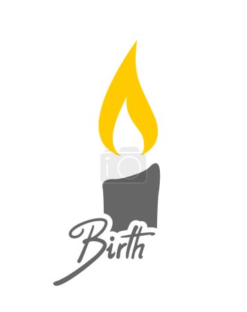 Ilustración de Diseño creativo del icono de la vela - Imagen libre de derechos