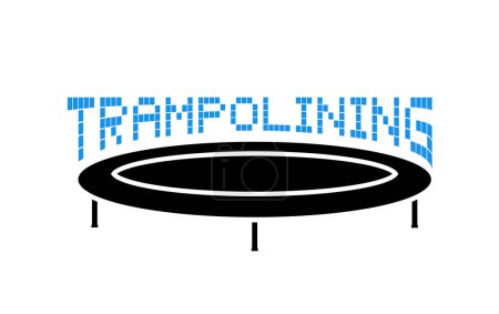 Téléchargez les illustrations : Conception créative de l'illustration du trampoline - en licence libre de droit