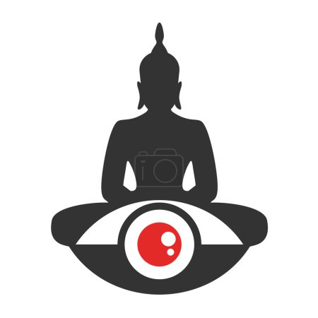 Téléchargez les illustrations : Bouddha créatif symbole art - en licence libre de droit
