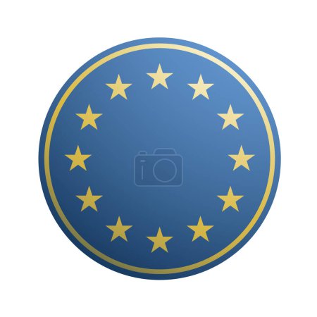 Ilustración de Diseño creativo del símbolo europeo - Imagen libre de derechos
