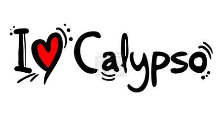Diseño creativo de estilo musical de Calypso