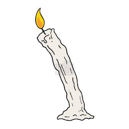 Illustration for Candle hand draw design - Royalty Free Image