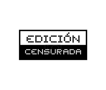 édition censurée message en espagnol