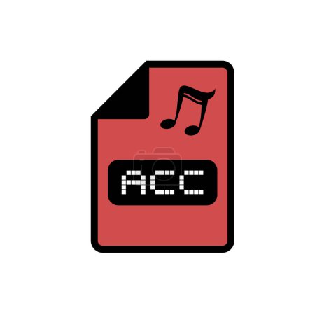 Conception créative de l'icône de fichier acc ordinateur