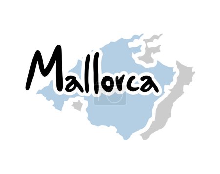 Ilustración de Diseño creativo de Niza Mallorca símbolo - Imagen libre de derechos