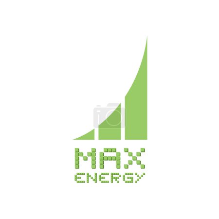 Téléchargez les illustrations : Conception créative du symbole d'énergie max - en licence libre de droit