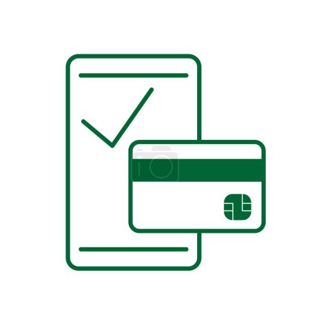 Foto de Diseño creativo del icono de cheque de pago del teléfono inteligente - Imagen libre de derechos