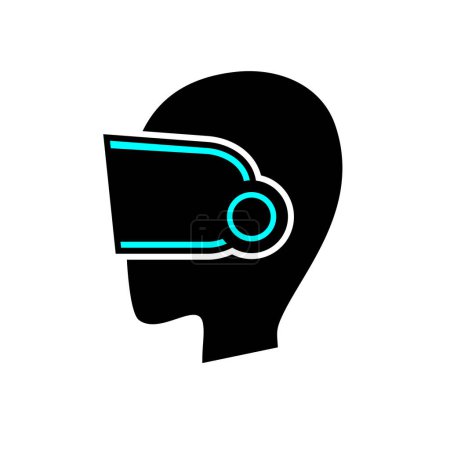 Illustration for Creative design of virtual reality glasses symbol - Royalty Free Image