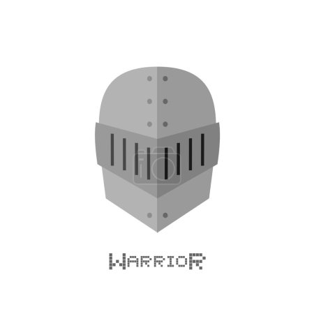 Ilustración de Diseño creativo del icono del casco guerrero medieval - Imagen libre de derechos