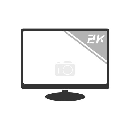 Illustration for Creative design of big screen television - Royalty Free Image