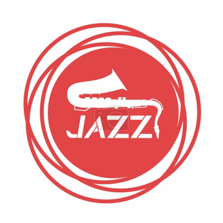 Téléchargez les illustrations : Design créatif de l'icône du jazz - en licence libre de droit