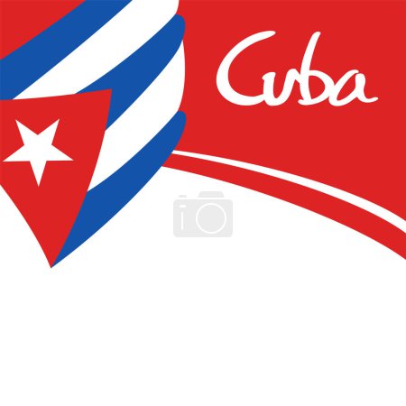 Illustration for Creative design of Cuba banner symbol - Royalty Free Image