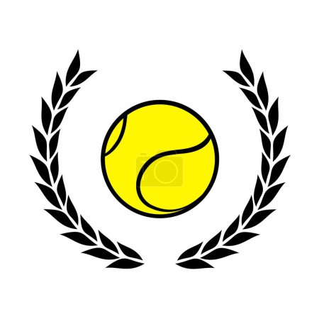 Ilustración de Diseño creativo de elegante símbolo de tenis - Imagen libre de derechos