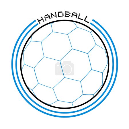 Illustration for Creative design of handball symbol design - Royalty Free Image