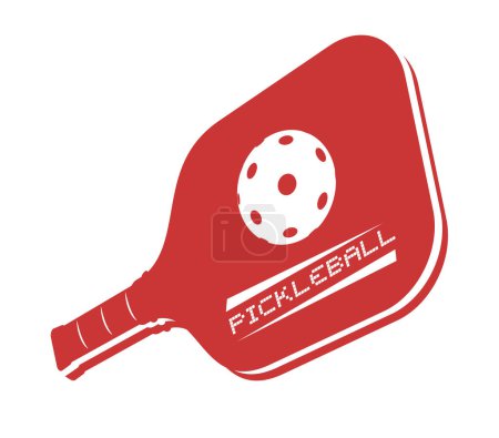 Ilustración de Diseño creativo de diseño icono de pickleball - Imagen libre de derechos