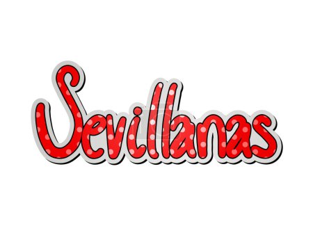 Illustration for Creative design of Sevillanas symbol - Royalty Free Image