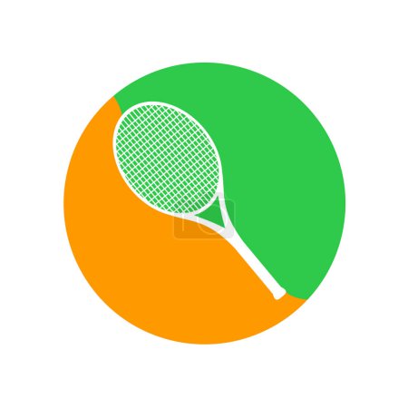 Illustration for Creative design of Circle tennis symbol - Royalty Free Image