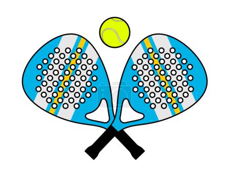 Ilustración de Diseño creativo de la ilustración de raqueta de Padel - Imagen libre de derechos