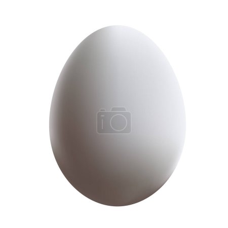Illustration for Creative design of white chicken egg - Royalty Free Image
