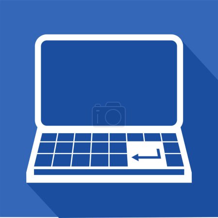 Illustration for Creative design of computer icon - Royalty Free Image