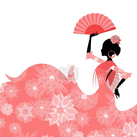 Illustration for Creative design of spanish classic dancer - Royalty Free Image