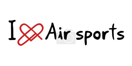 Creative design of Air sports love message