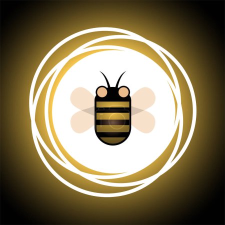 Illustration for Creative design of honey symbol - Royalty Free Image