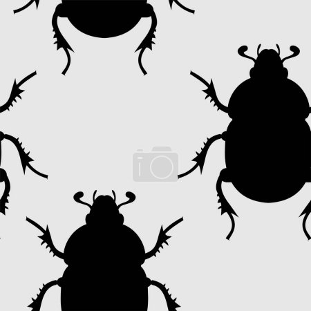 Illustration for Creative design of insects seamless - Royalty Free Image