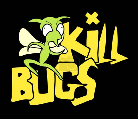 Ilustración de Diseño creativo de matar insectos símbolo - Imagen libre de derechos