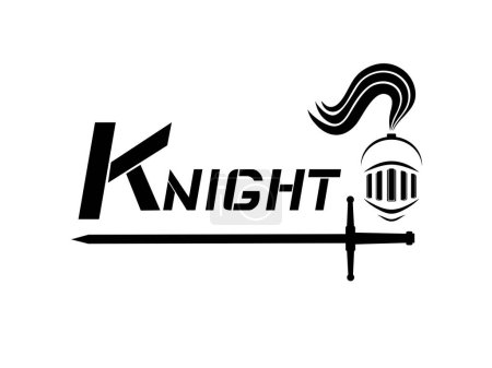 Illustration for Creative design of Medieval Knight symbol - Royalty Free Image